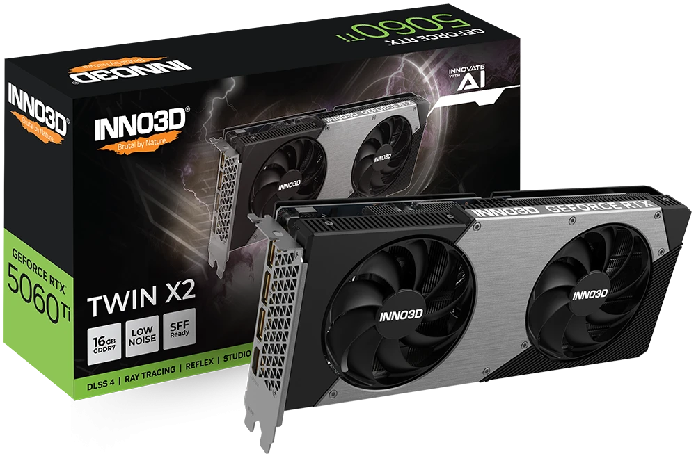 INNO3D GeForce RTX 5060 Ti 16GB TWIN X2